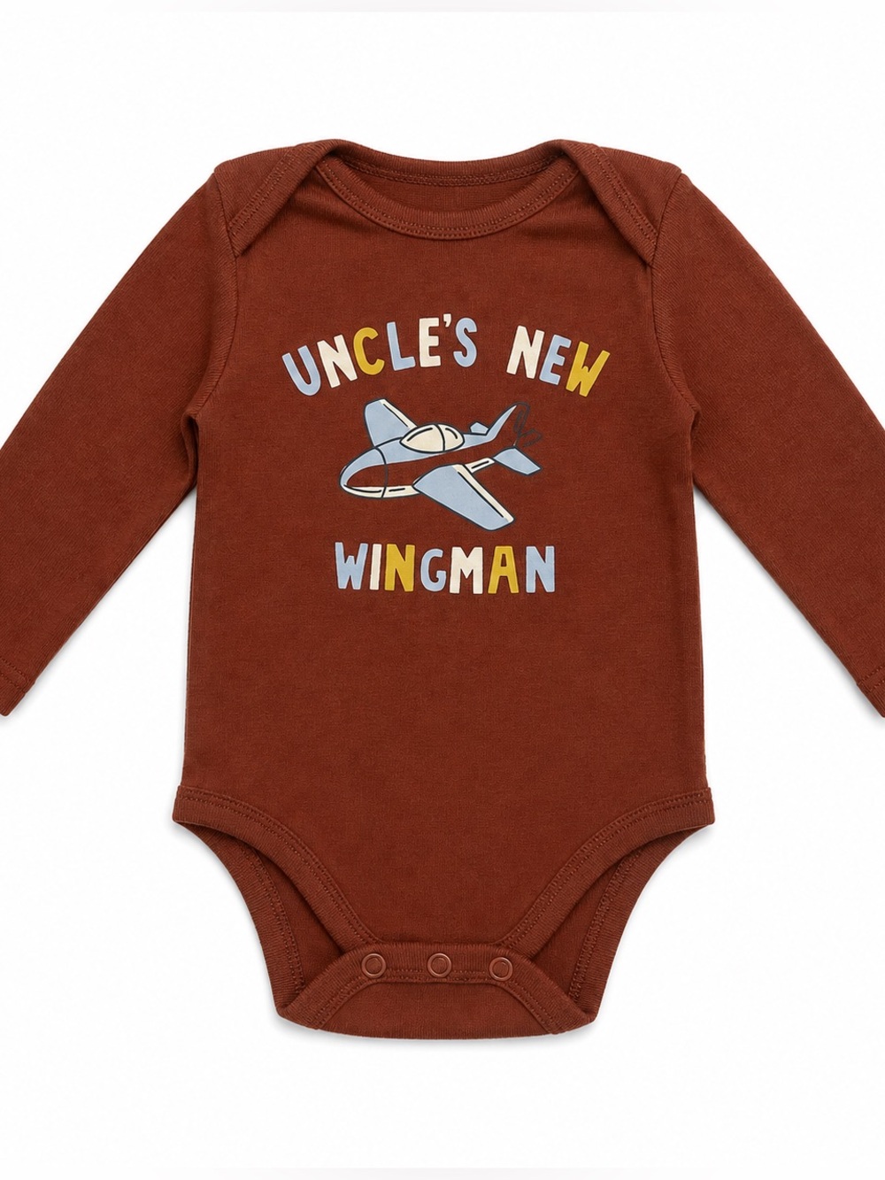 “Uncle’s New Wingman” baby onesie